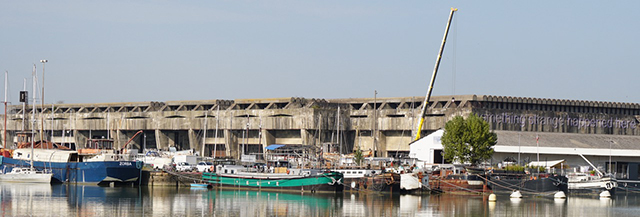 Photo of La Base Sous-Marine in Bordeaux, France.
